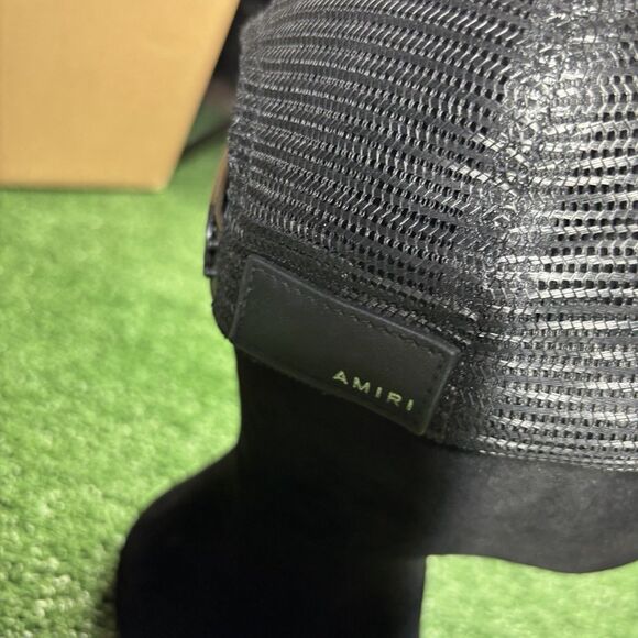 Amiri MA Logo Trucker Hat 'black' SnapBack Authentic Rare One Size - Picture 9 of 12